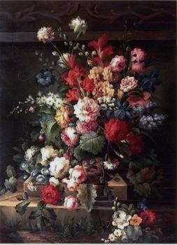 unknow artist Floral, beautiful classical still life of flowers.065